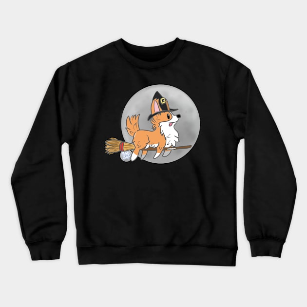 Witch Corgi Crewneck Sweatshirt by Materiaboitv